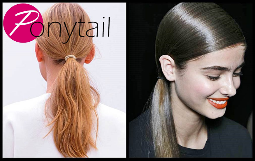 Elegant ponytail hairstyle for spring 2014