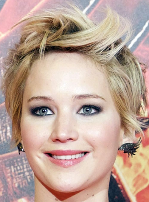 Jennifer Lawrence Pixie Prom Hairstyles 2014