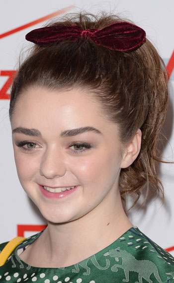 Maisie Williams High Ponytail 2014 Hairstyle Careforhair