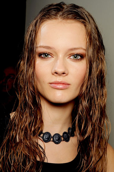 Monika Jagaciak 2013 Hairstyle Long Curly Wet Look