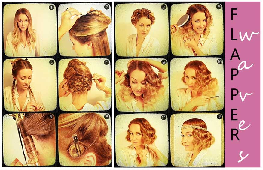 flapper hairstyles tutorial