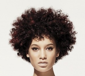 Flirty Black Very Curly Hair In Trendy Afro Hairstyle