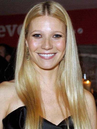 Gwyneth Paltrow Long Blonde Straight Fine Hair With Middle Part