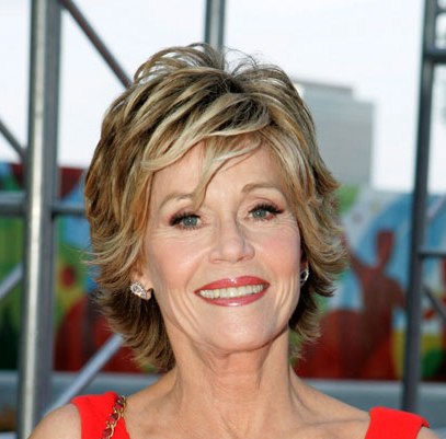 Jane Fonda Short Shaggy Choppy Layered Hairstyle Careforhair Co