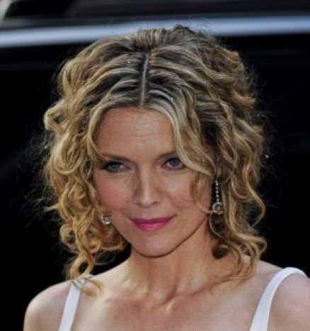 Michelle Pfeiffer Blonde Curly Hair In Loose Romantic Updo