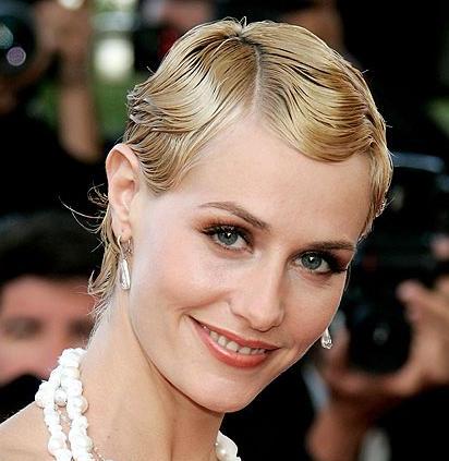 Short Blonde Hair In Vintage Finger Wave Formal Hairstyle