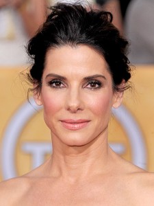 Sandra-Bullock-Messy-Bun-Updo-Hairstyle-SAG-Awards-2014 - Careforhair ...