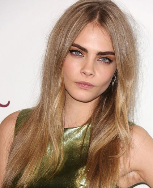 cara-delevingne-long-straight-blonde-hair-with-middle-part ...